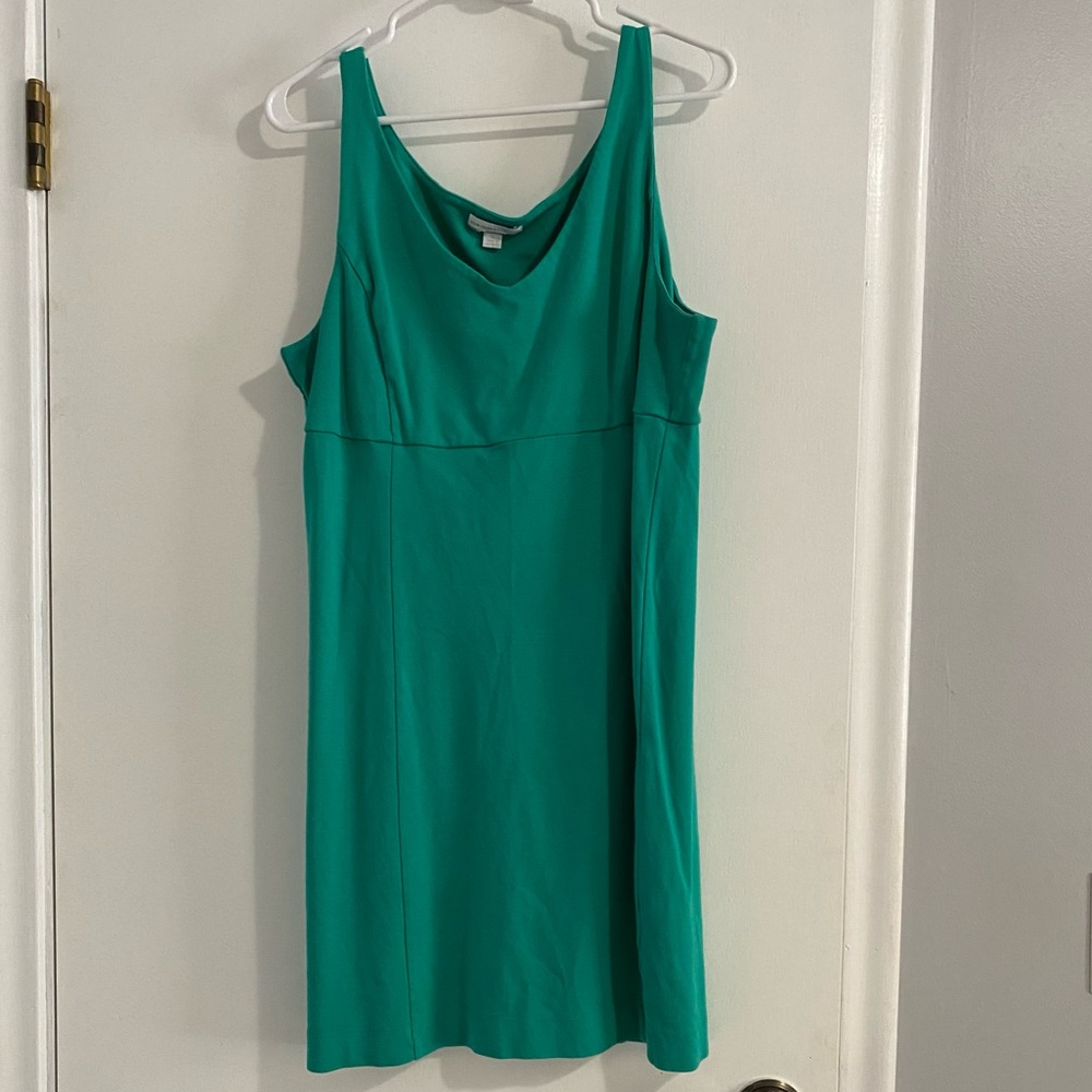 New York & Company Green Casual Dress Size XL